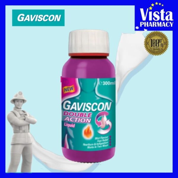 Gaviscon Double Action Liquid 300ml 200ml | Buy Online in Egypt