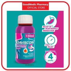 Gaviscon Double Action Liquid 300ml 150ml | Buy Online in Egypt