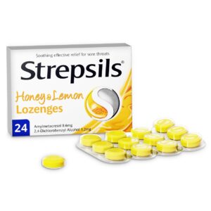 Strepsils Honey & Lemon Lozenges 75ml | Buy Online in Egypt
